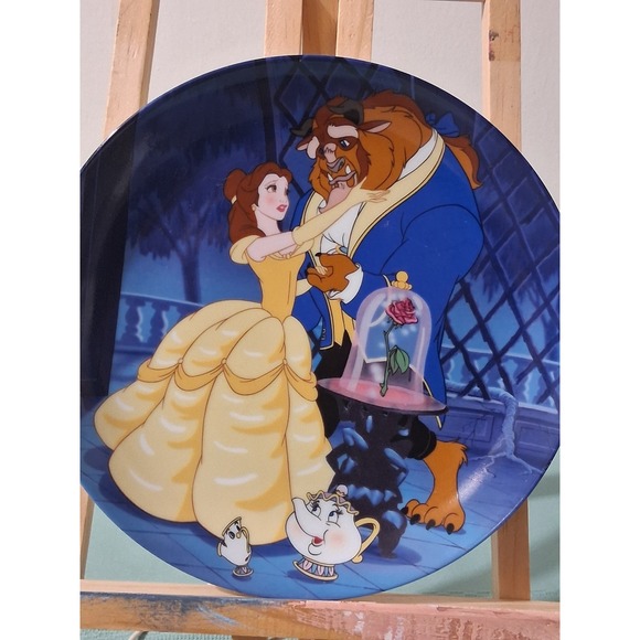 Disney Other - Disney Knowles Beauty and the Beast Learning to Love Collector Plate 1993 8 in